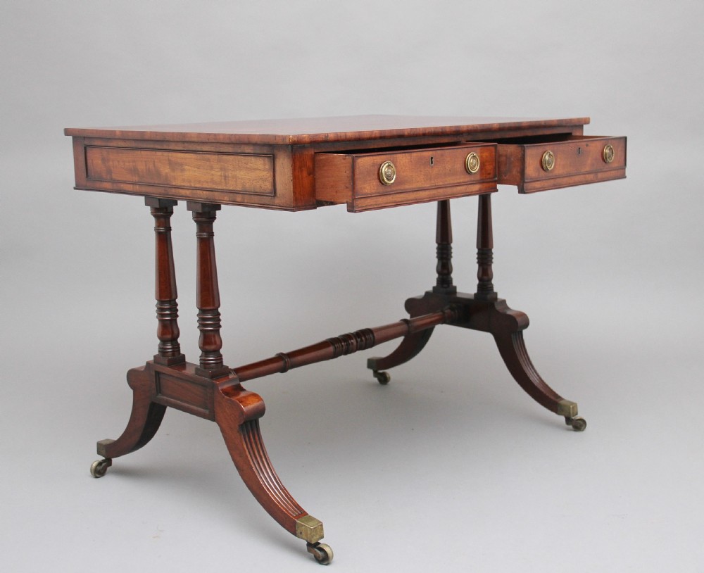 Early 19th Century mahogany library table View II