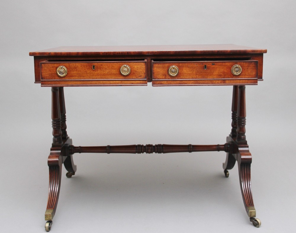 Early 19th Century mahogany library table View IV