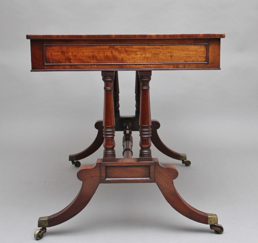 Early 19th Century mahogany library table View V