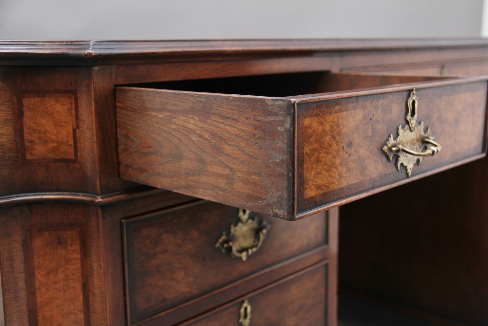 Early 20th Century burr walnut desk View XI