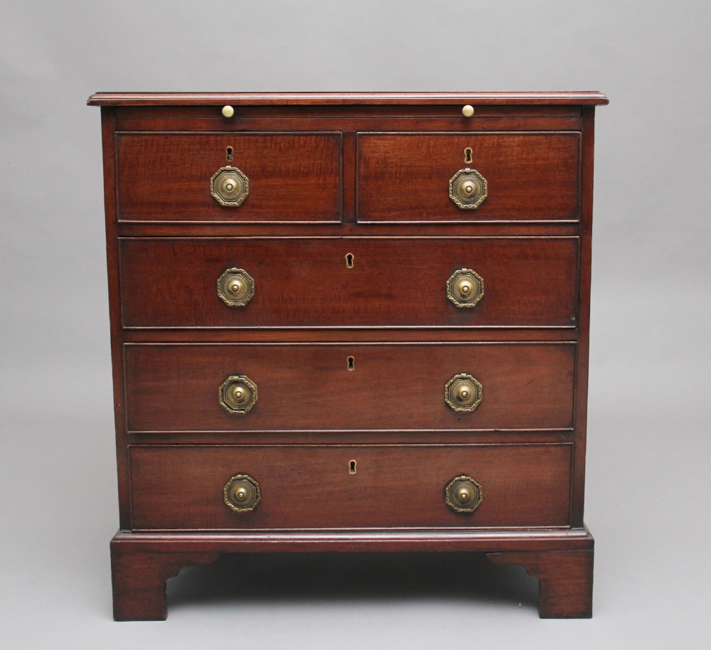 18th Century mahogany chest with slide