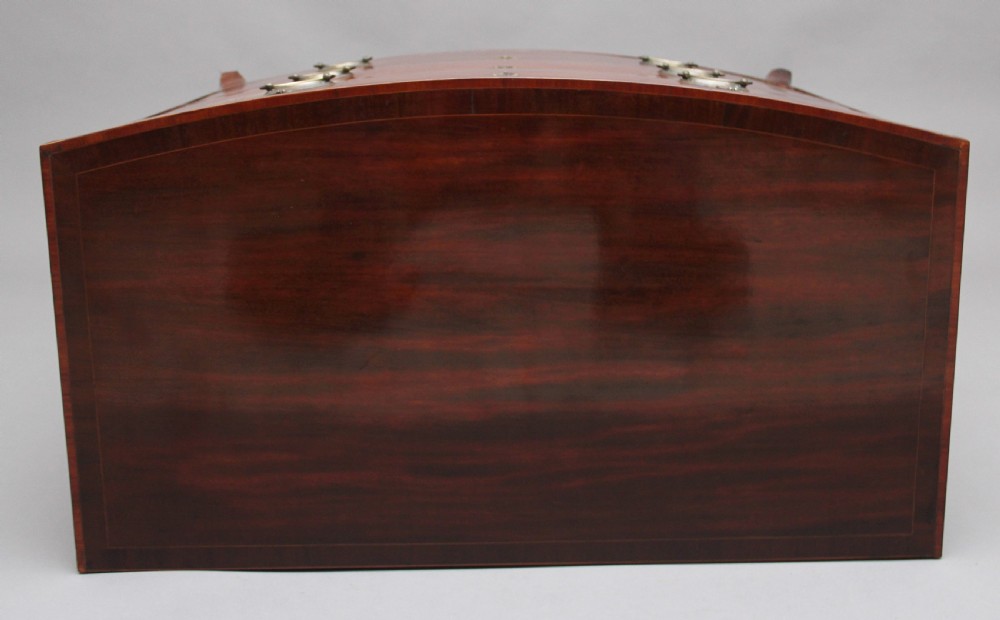Early 19th Century mahogany bowfront chest with slide View VIII