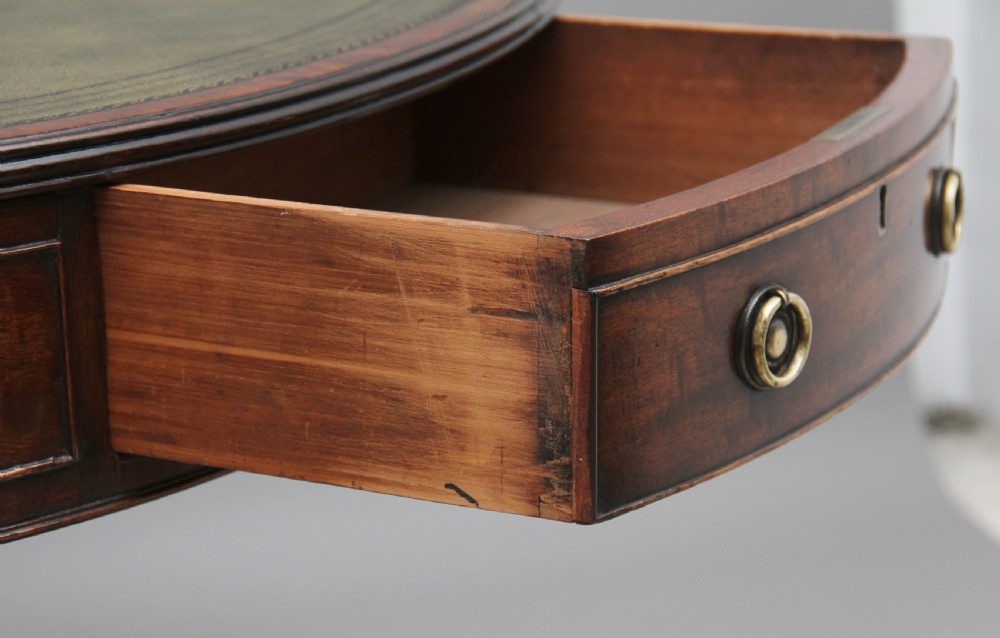 Early 19th Century mahogany drum table View IX