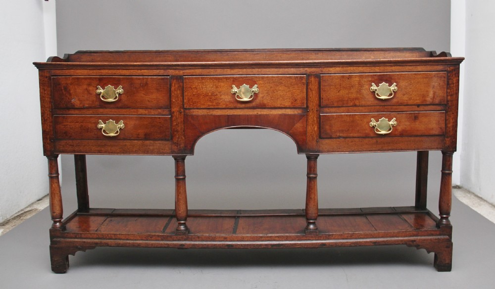 18th Century oak potboard dresser