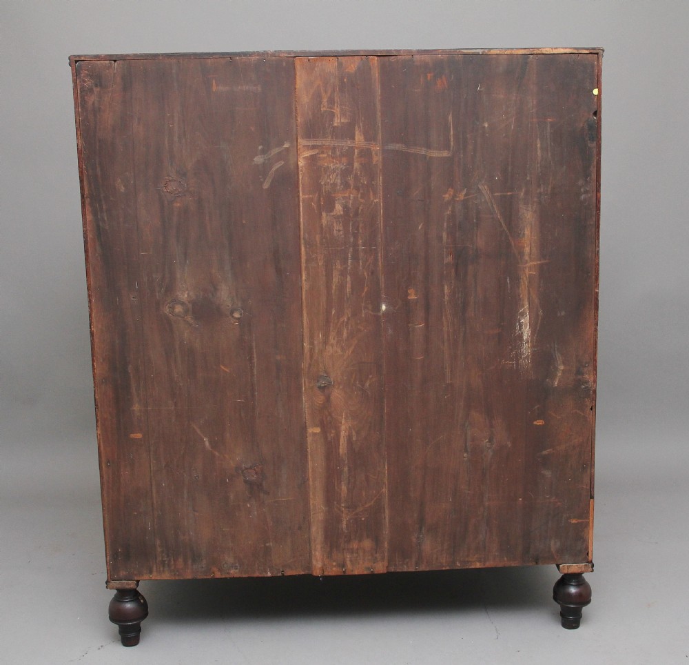 Early 19th Century flame mahogany chest of drawers View VI