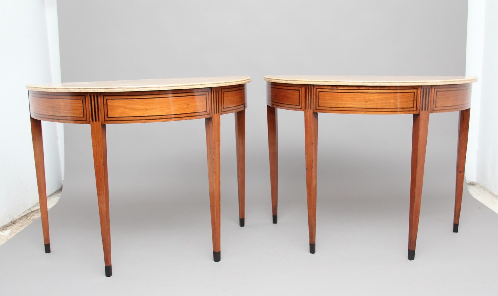 A pair of early 19th Century Italian console table