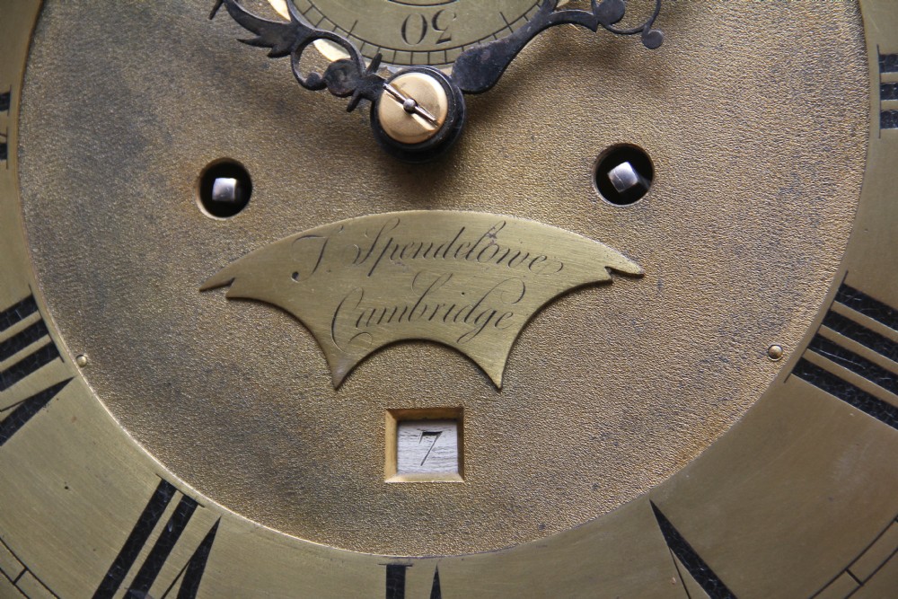 18th Century oak long case clock View V