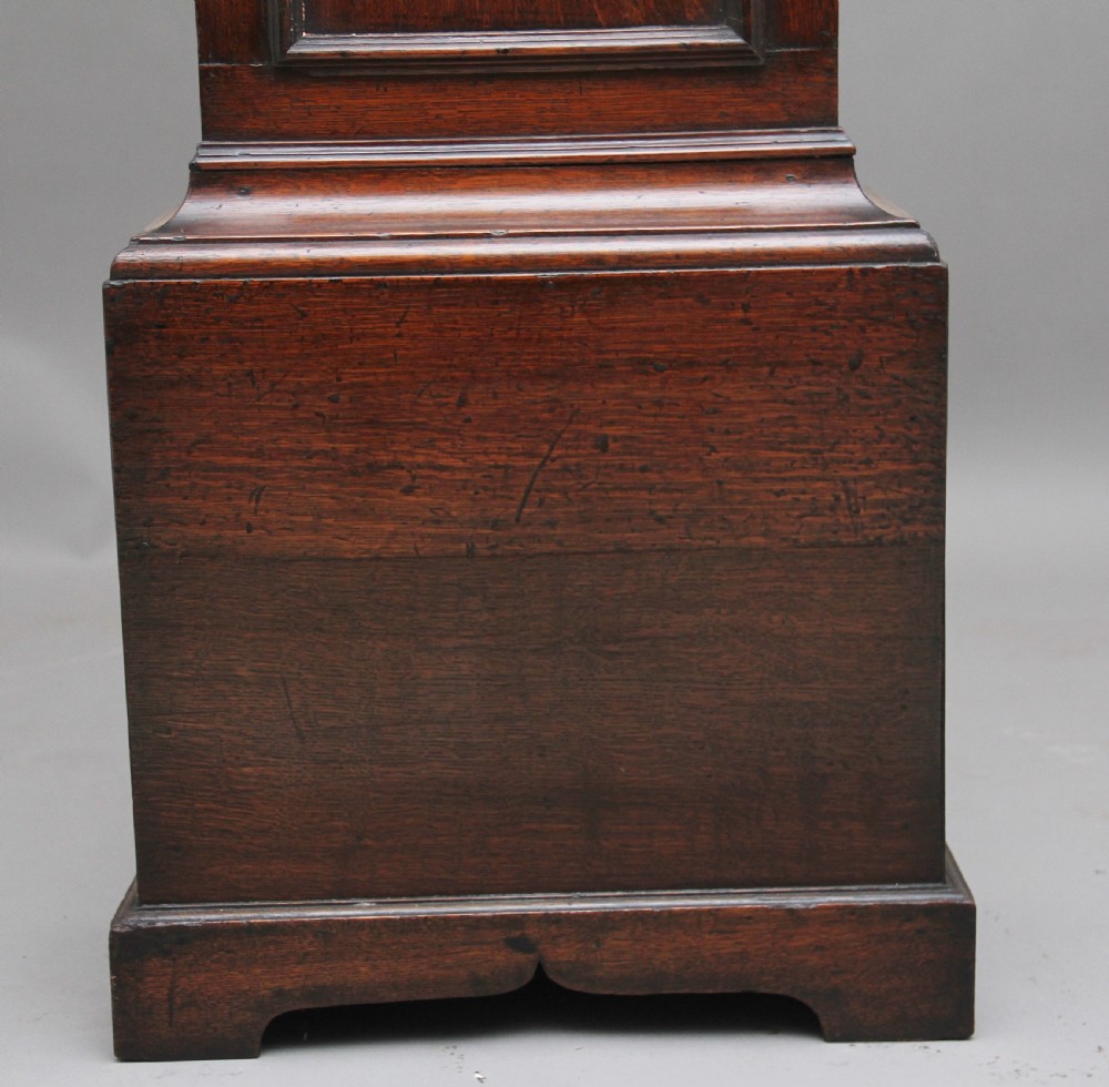 18th Century oak long case clock View XII