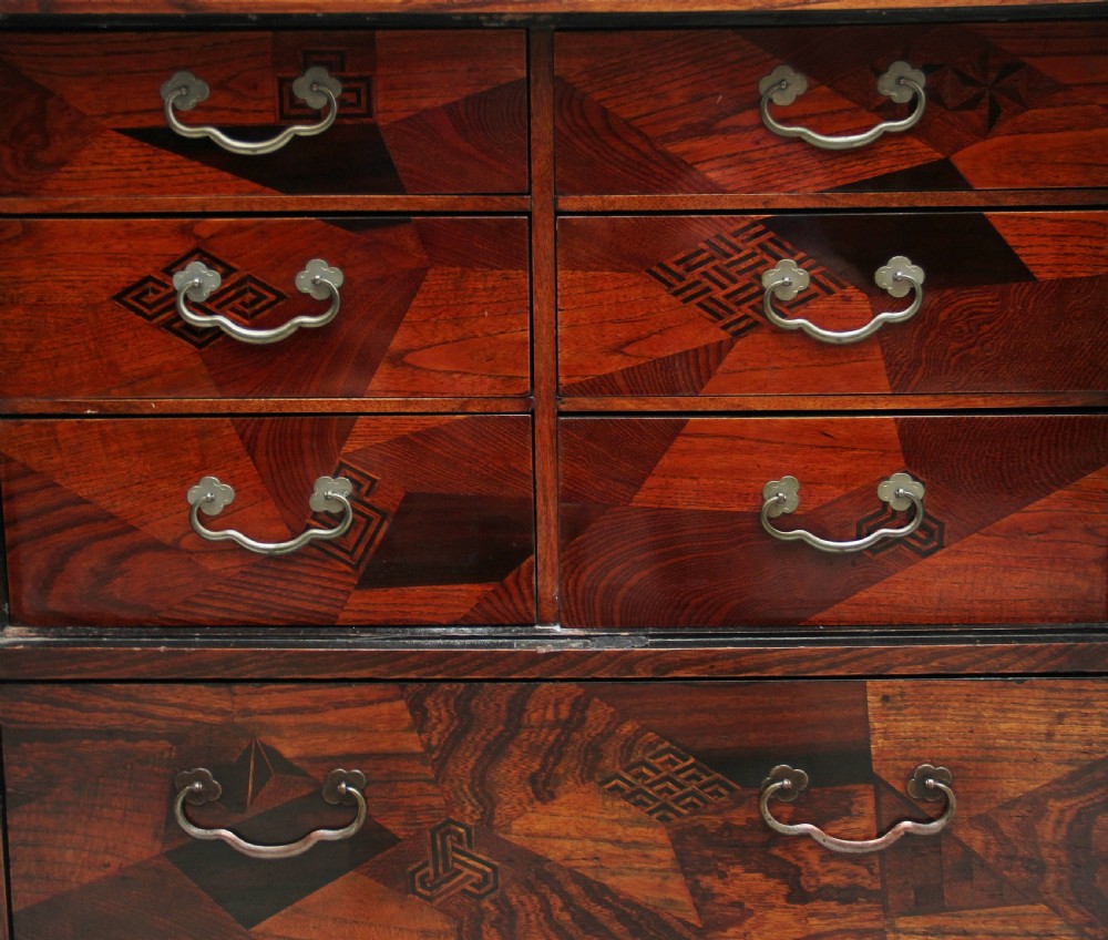 19th Century Japanese parquetry cabinet View VI