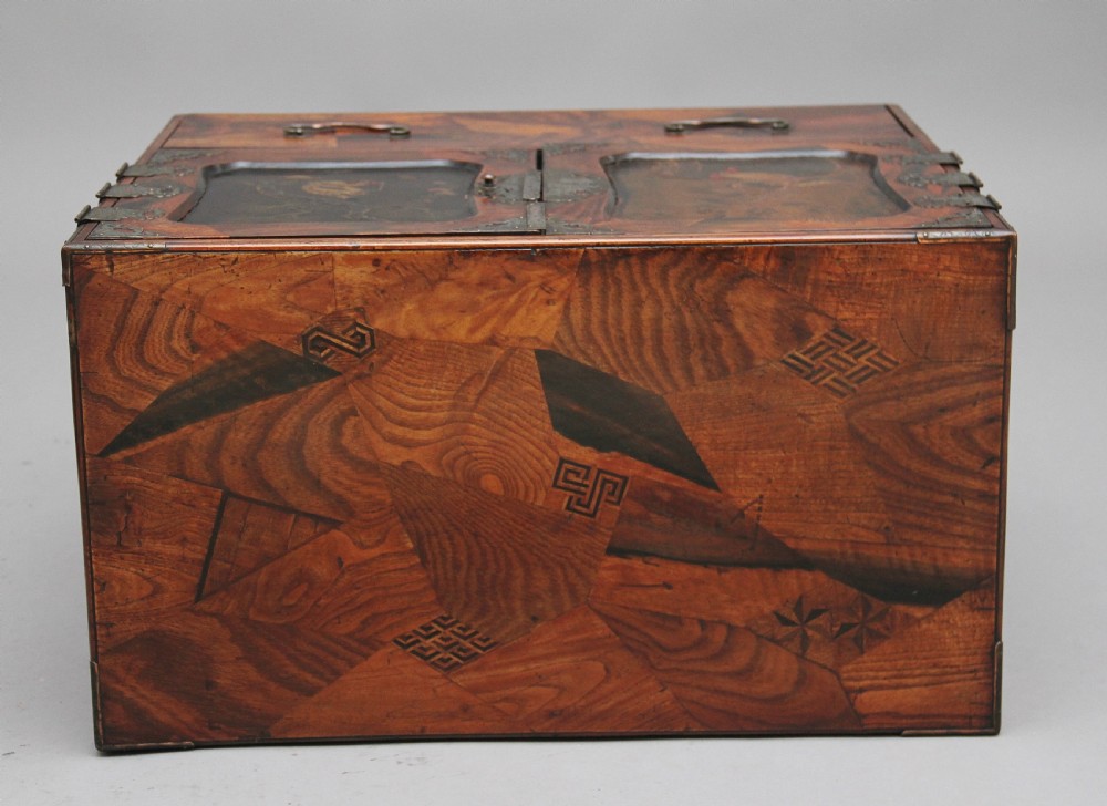 19th Century Japanese parquetry cabinet View X