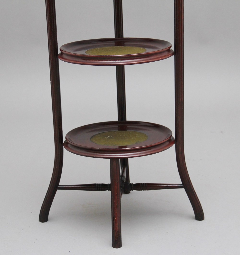 Early 20th Century mahogany cake stand View IX