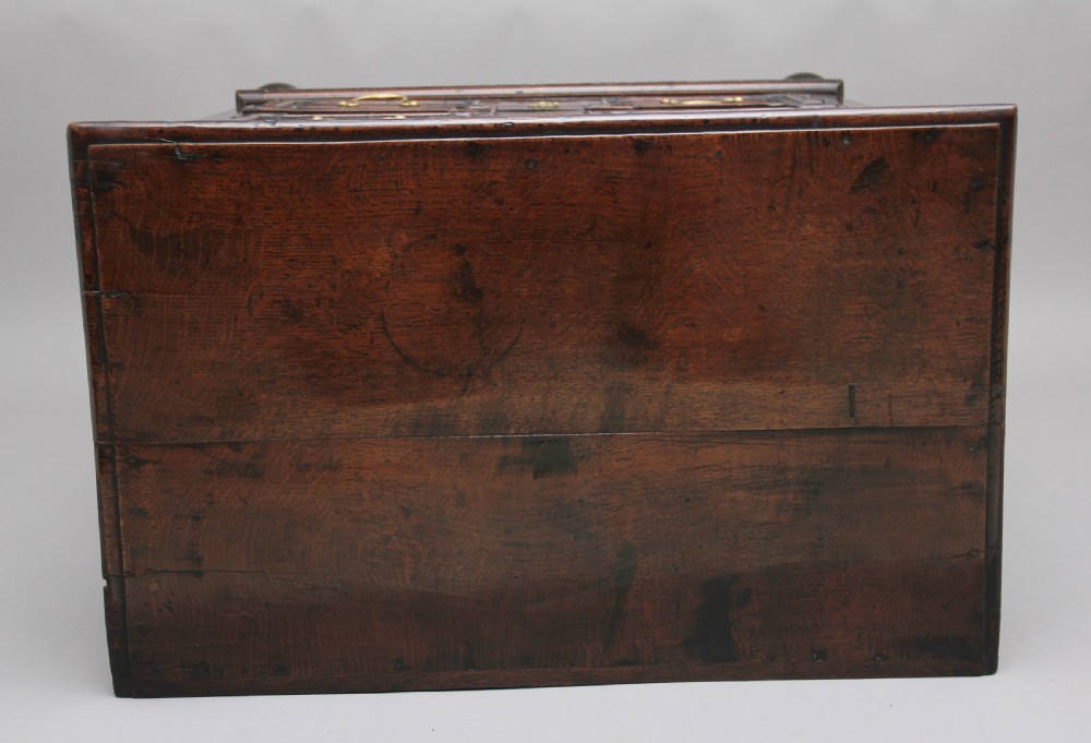 Mid 18th Century oak moulded front chest of drawers View VII