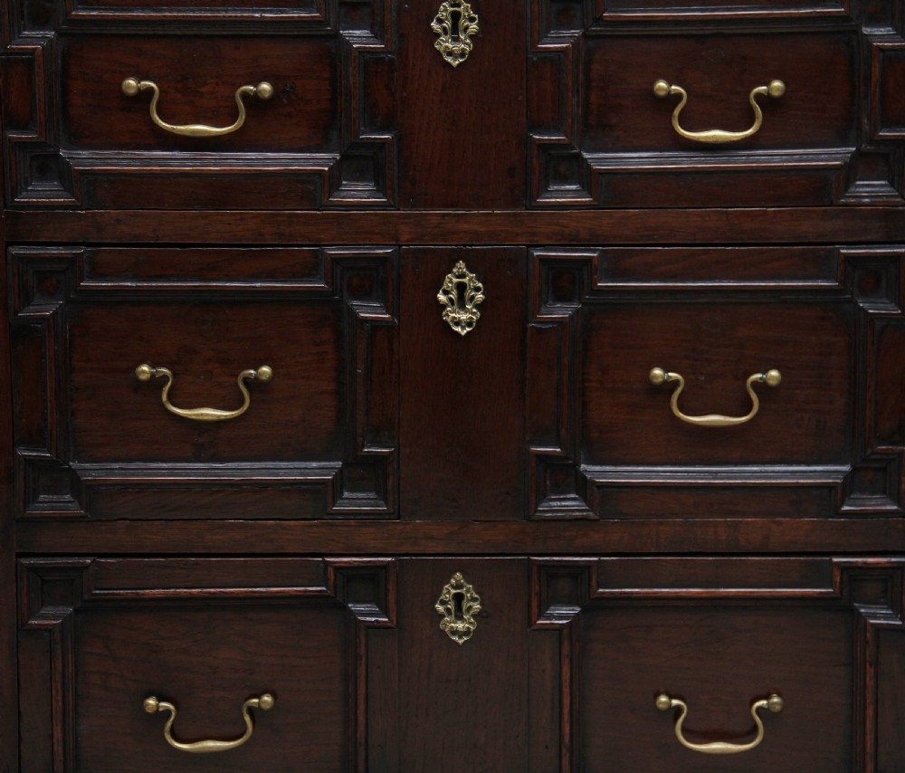 Mid 18th Century oak moulded front chest of drawers View X