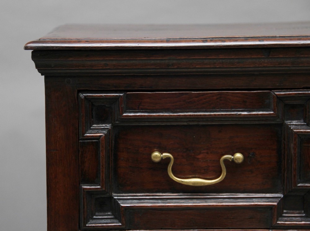 Mid 18th Century oak moulded front chest of drawers View XI