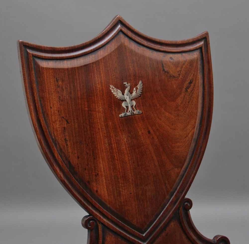 Pair of early 19th Century mahogany hall chairs View VIII