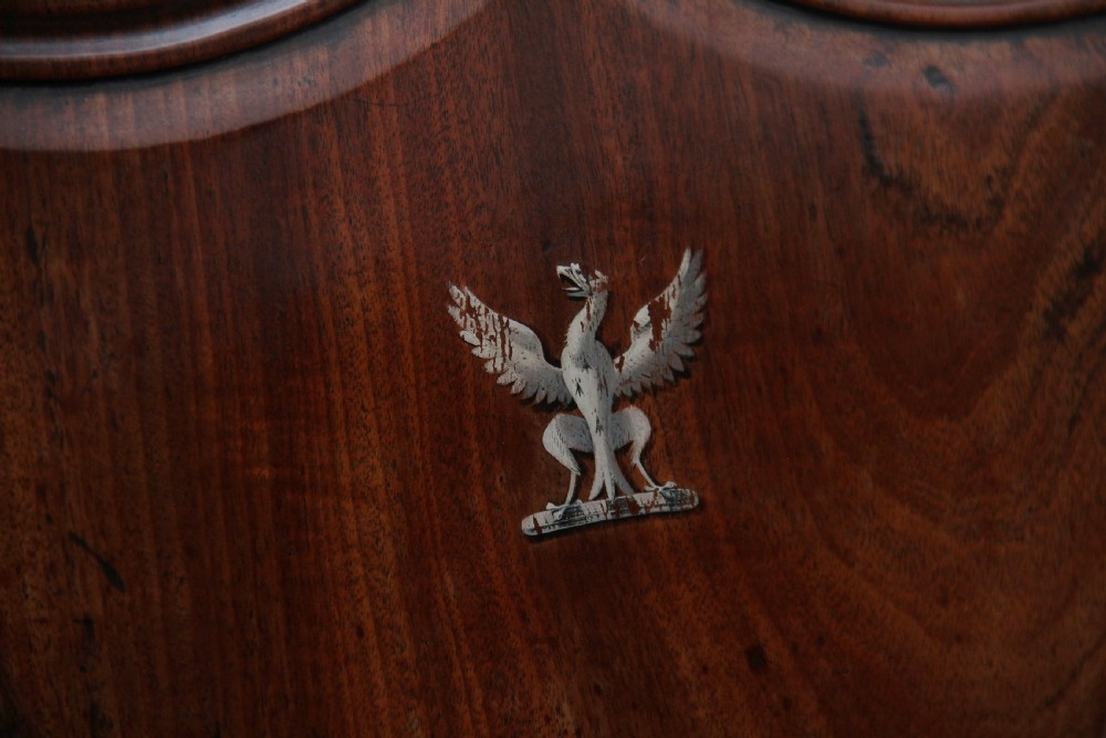 Pair of early 19th Century mahogany hall chairs View X