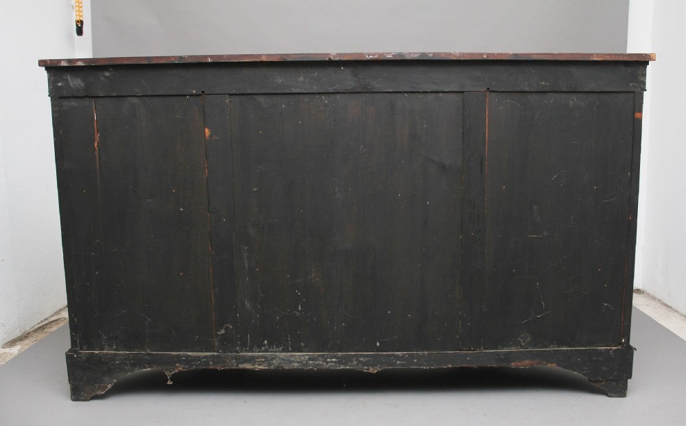 19th Century burr walnut breakfront credenza View IV