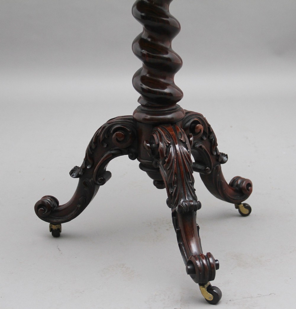 19th Century rosewood and pietra dura occasional table View V