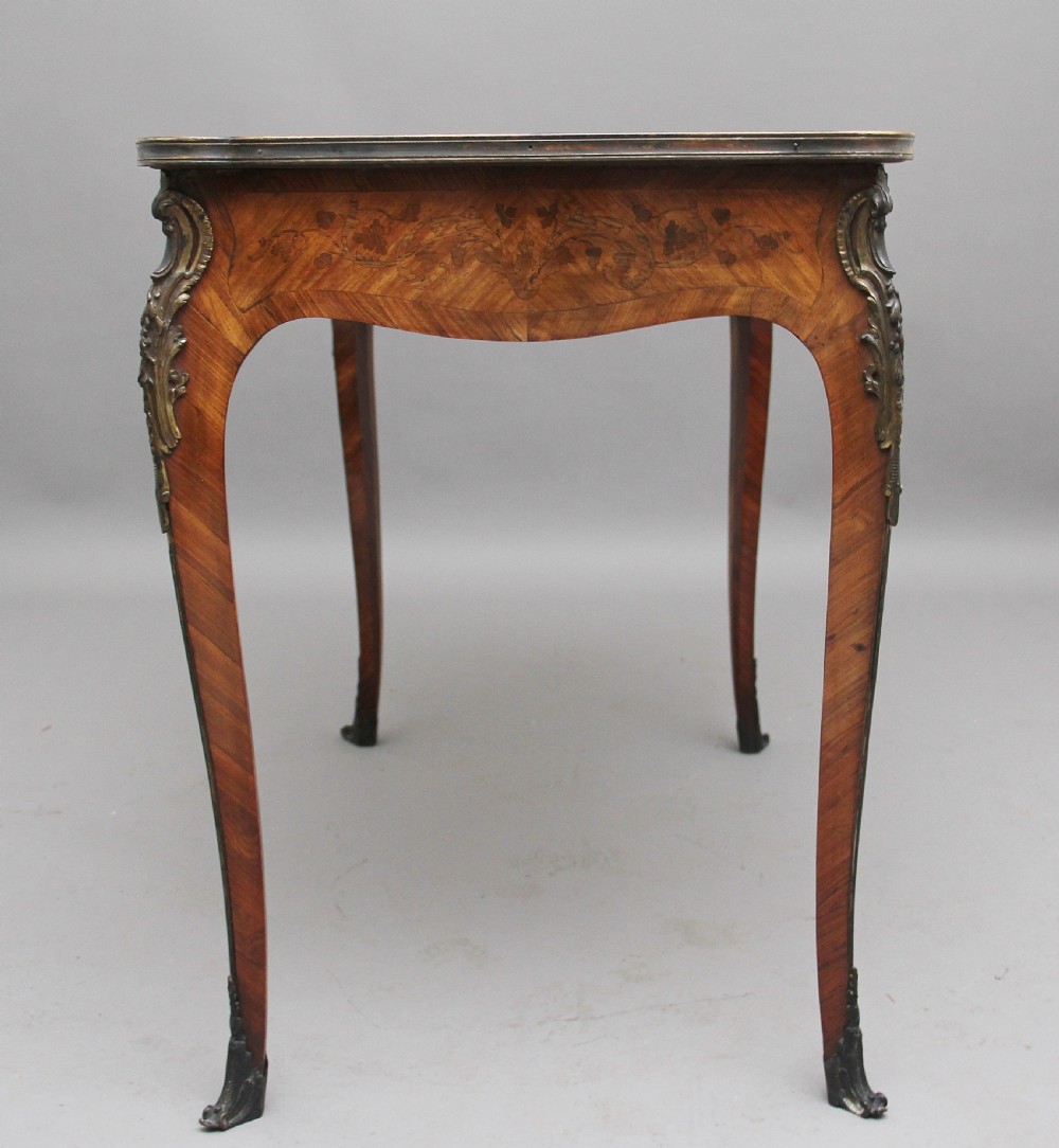 19th Century French Kingwood and marquetry centre table View IV