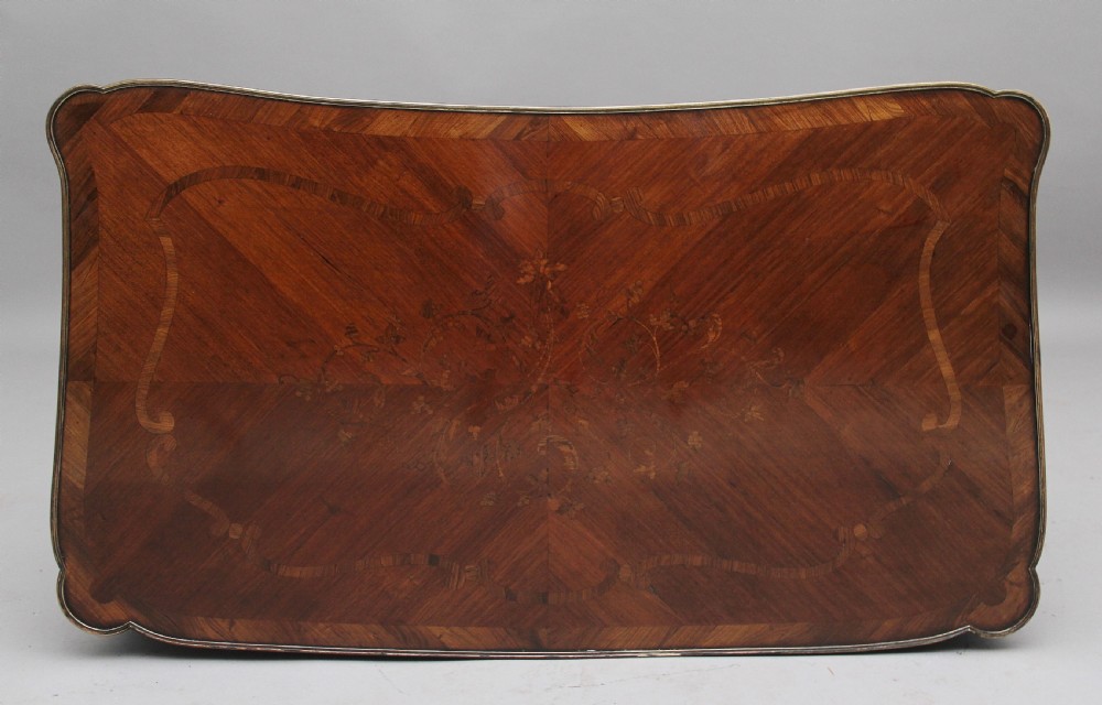 19th Century French Kingwood and marquetry centre table View VII