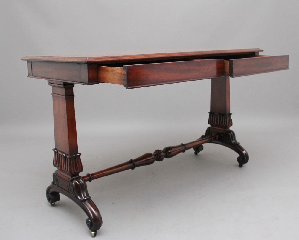 Early 19th Century mahogany library table View II