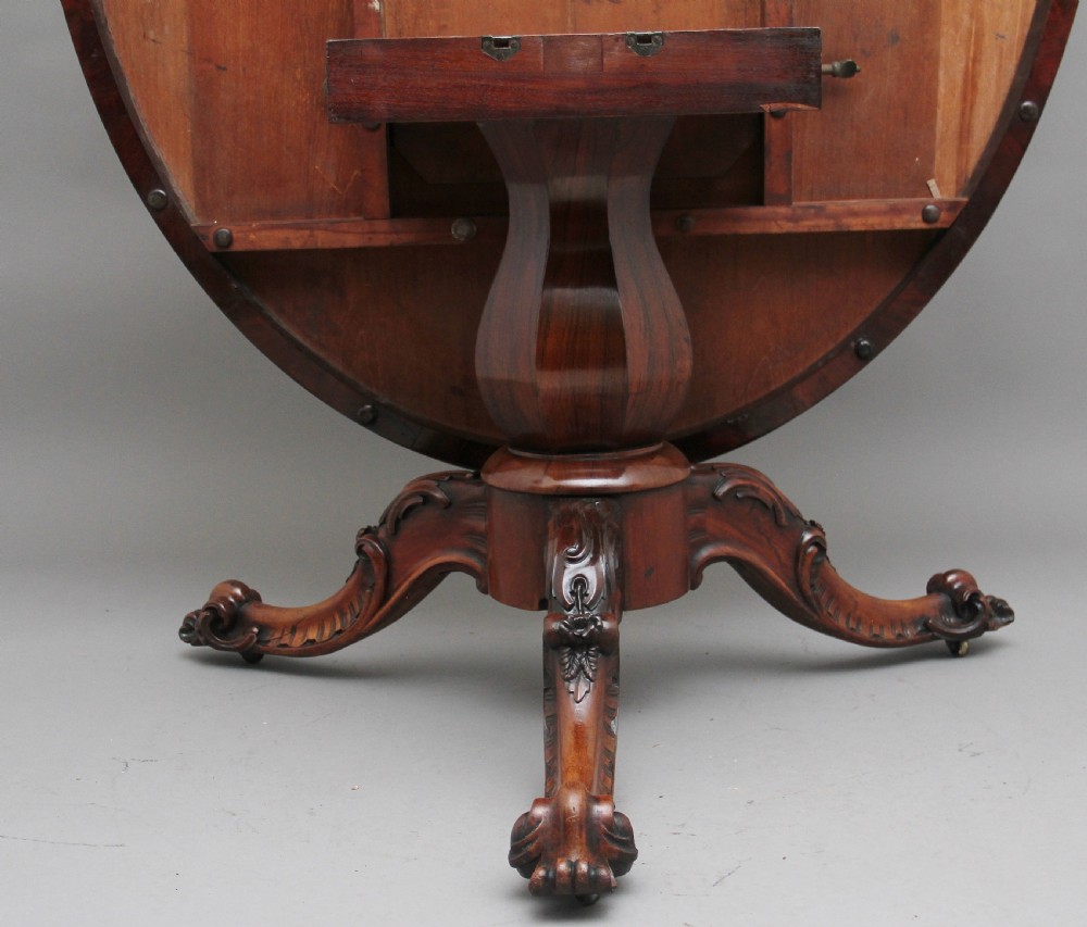 19th Century rosewood breakfast table View VI