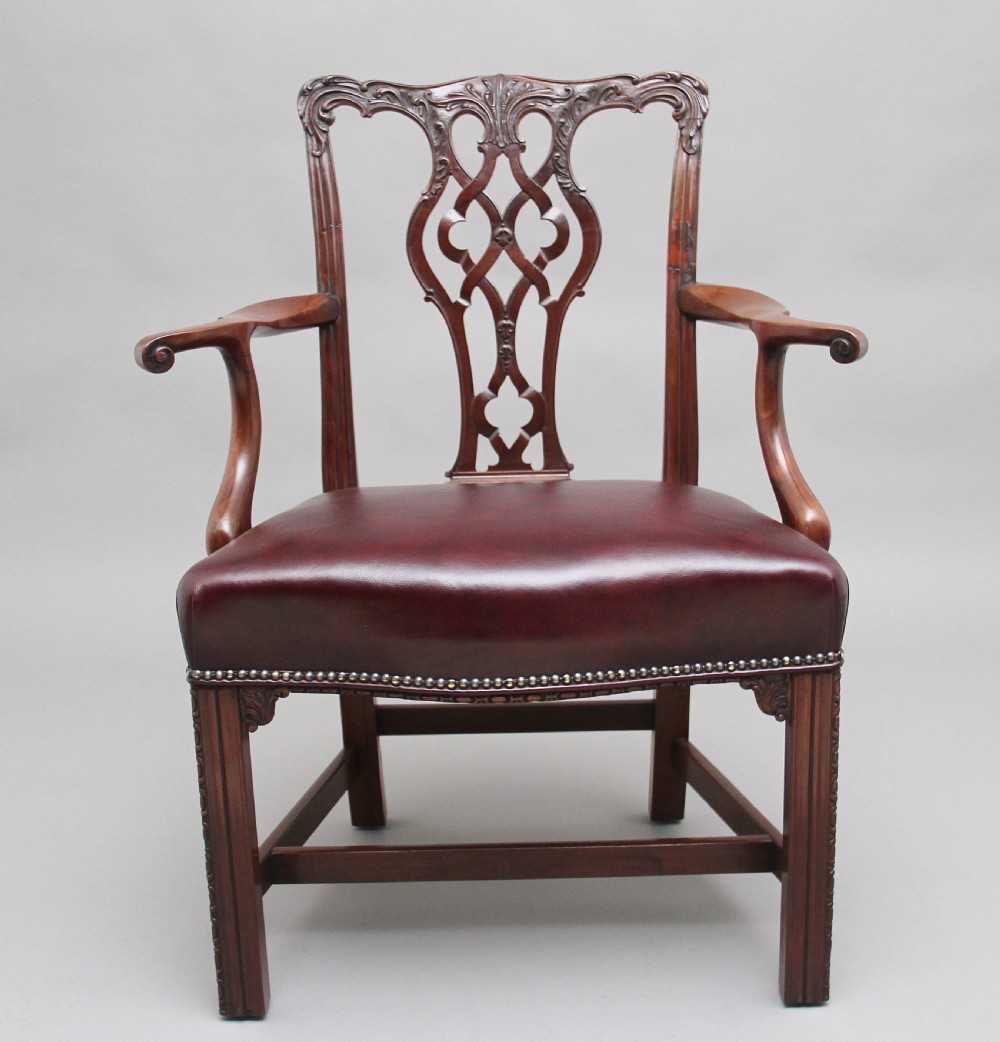 19th Century mahogany Chippendale style chair View V