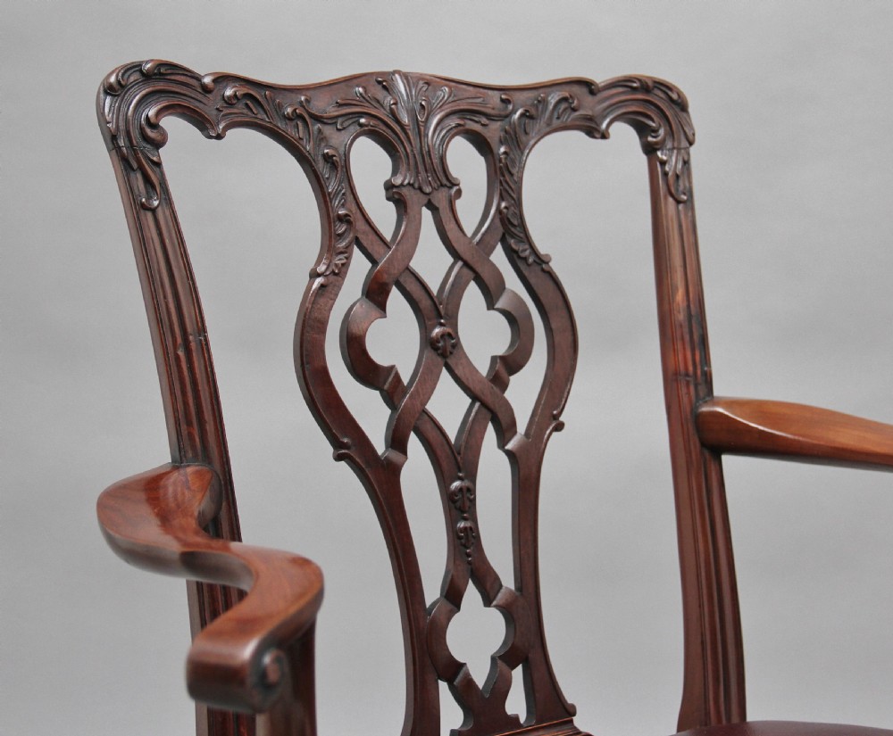 19th Century mahogany Chippendale style chair View VII