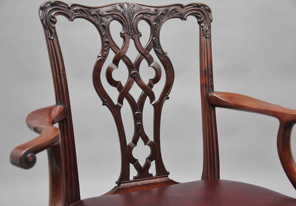 19th Century mahogany Chippendale style chair View VIII