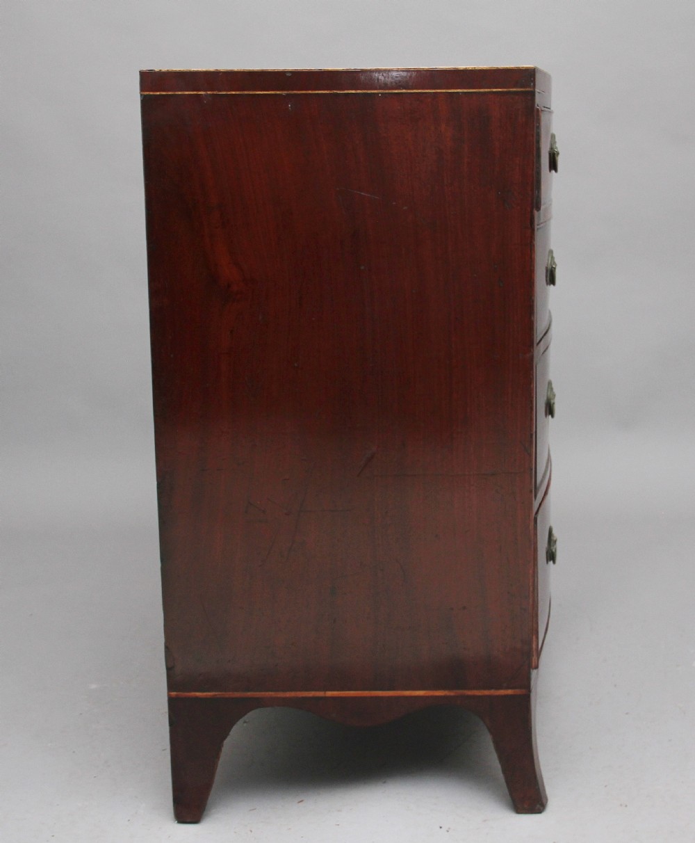 Early 19th Century mahogany bowfront chest of drawers View IV