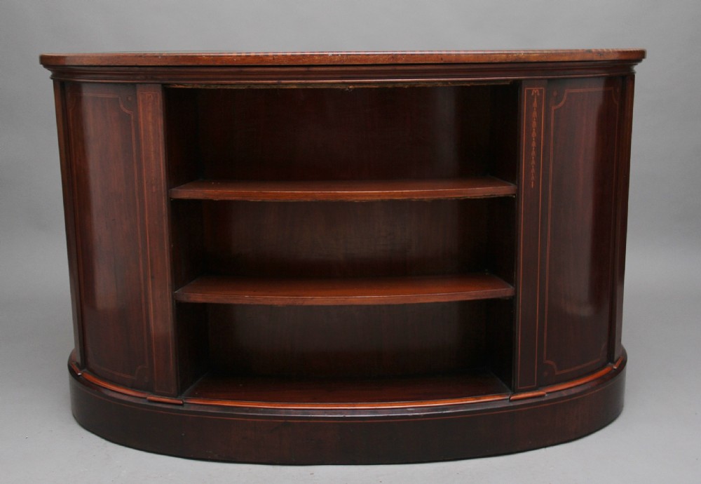 19th Century inlaid mahogany kidney shaped desk with a wonderful provenance  View VIII