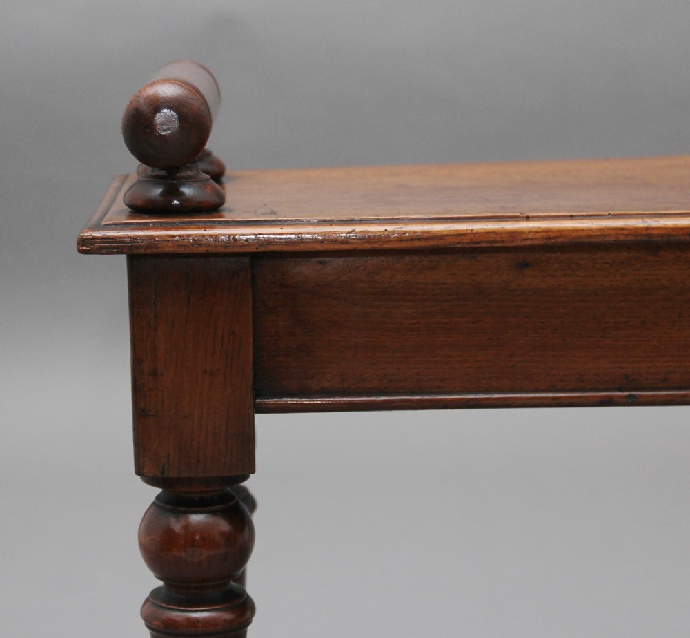 19th Century oak hall bench View VII
