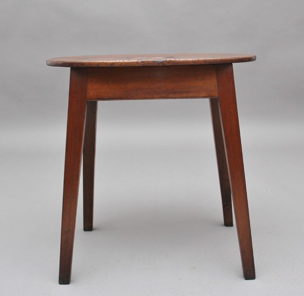Early 19th Century fruitwood stool View II