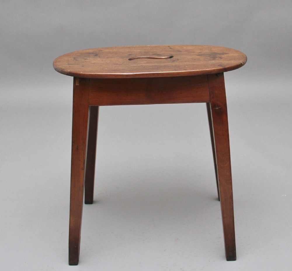 Early 19th Century fruitwood stool View VI