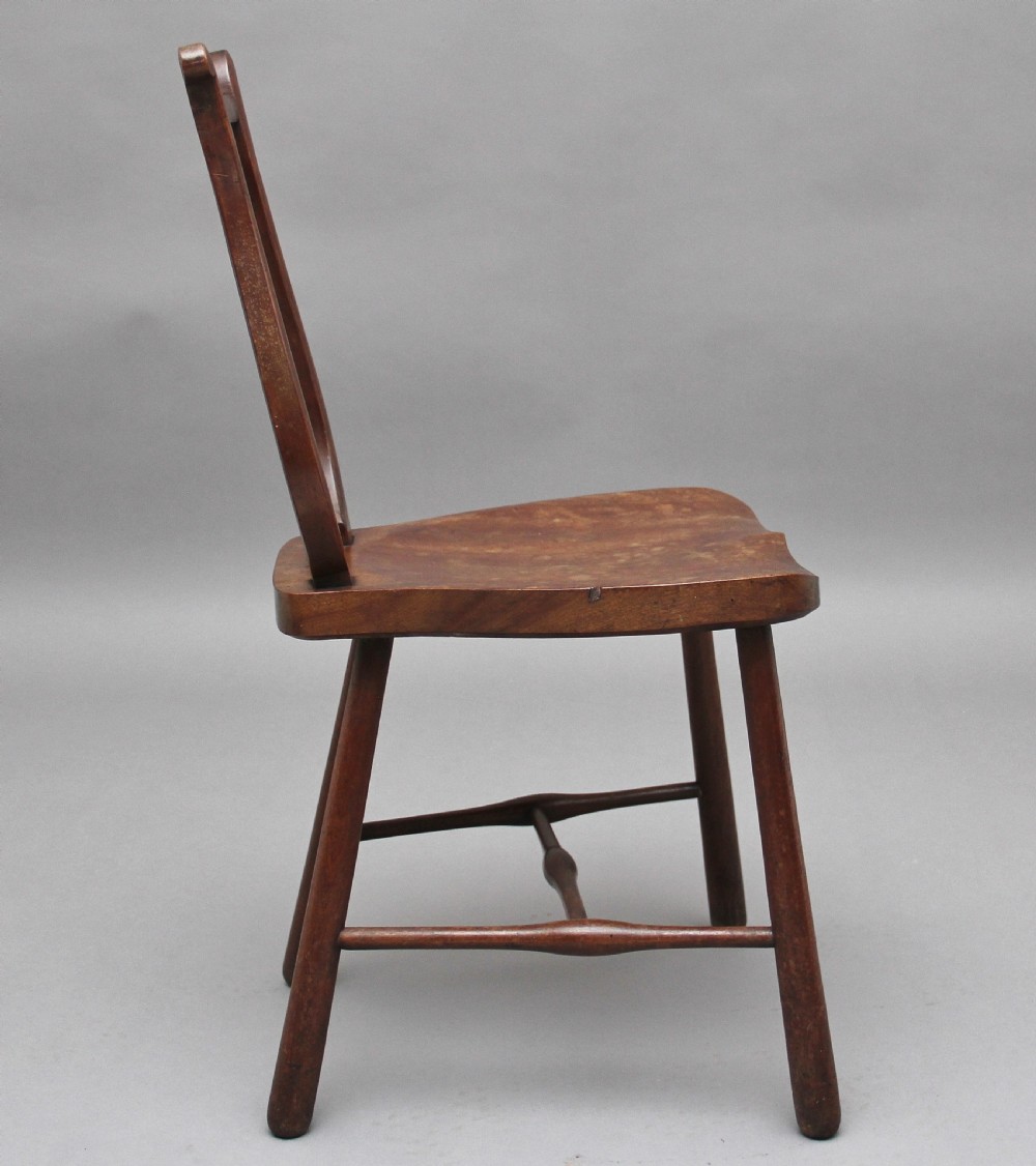 Early 19th Century fruitwood country side chair View II
