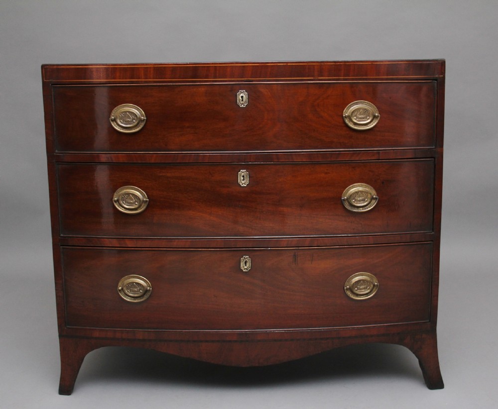 Early 19th Century mahogany bowfront chest