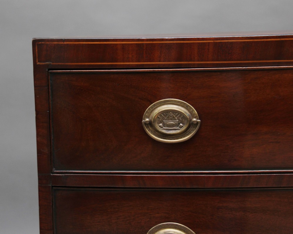 Early 19th Century mahogany bowfront chest View IX
