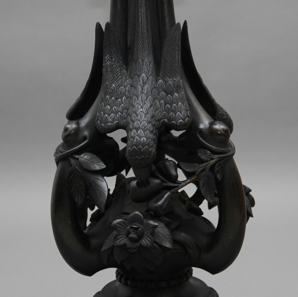 19th Century carved mahogany jardinere View VIII