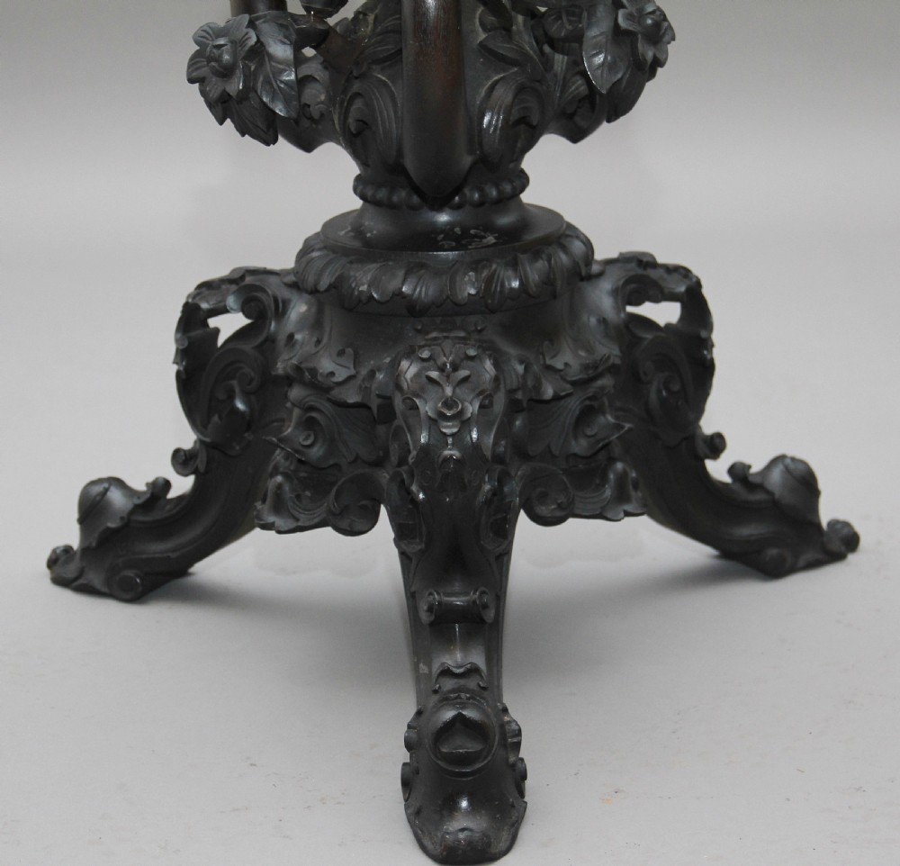 19th Century carved mahogany jardinere View IX