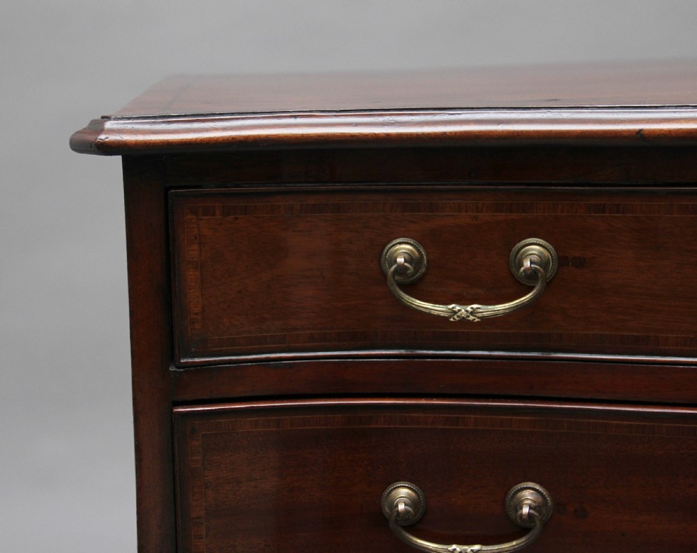 18th Century mahogany serpentine chest of drawers View IX