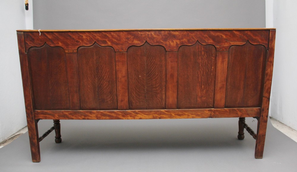 18th Century oak and fruitwood settle View IV