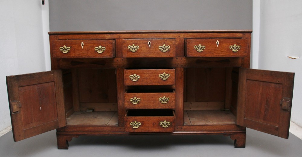 18th Century oak dresser base View II