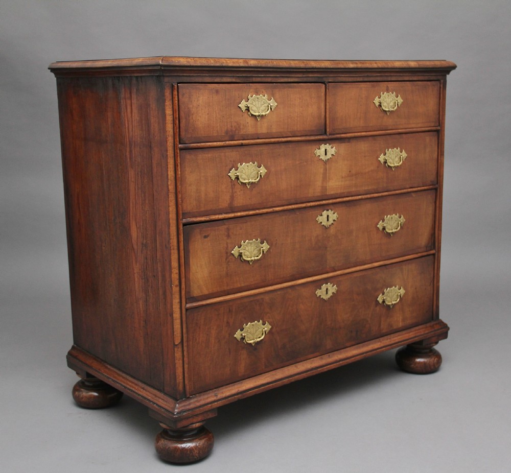 18th Century walnut chest of drawers View II
