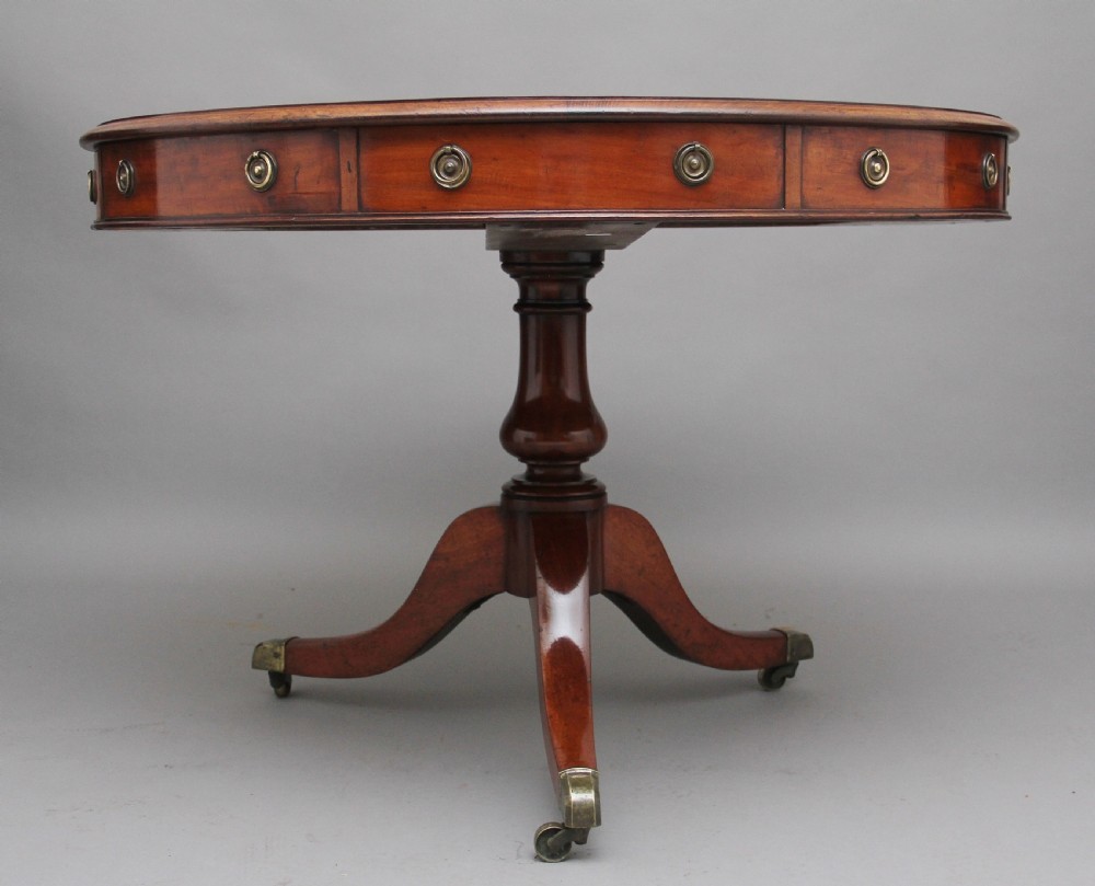 Early 19th Century mahogany drum table View VI