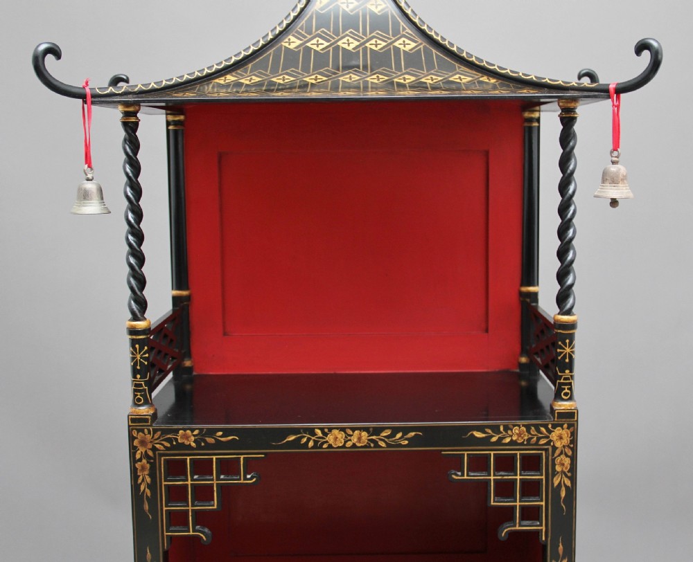 Pair of early 20th Century Chinoiserie open cabinets View VIII