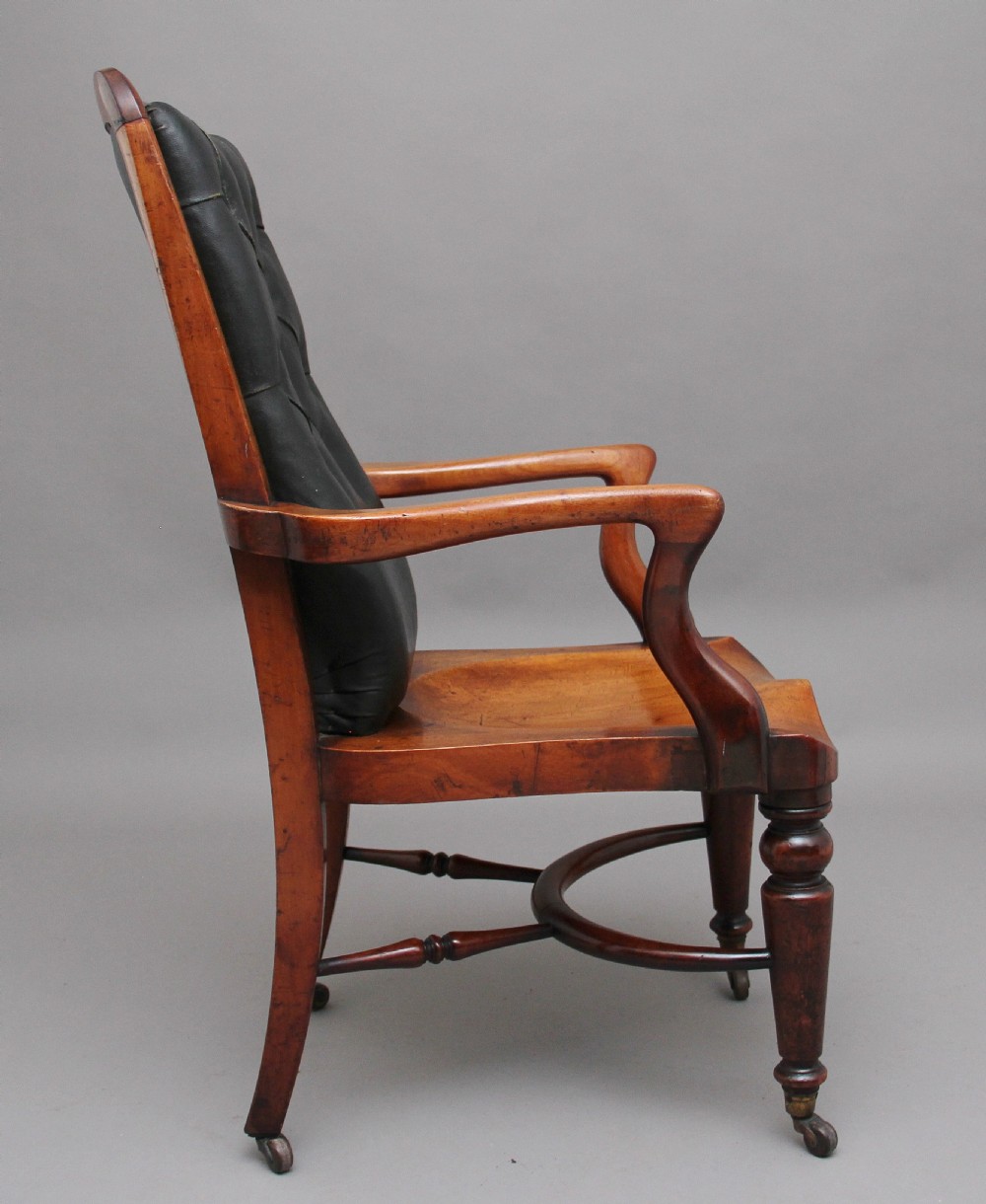 19th Century Heals of London library chair View II