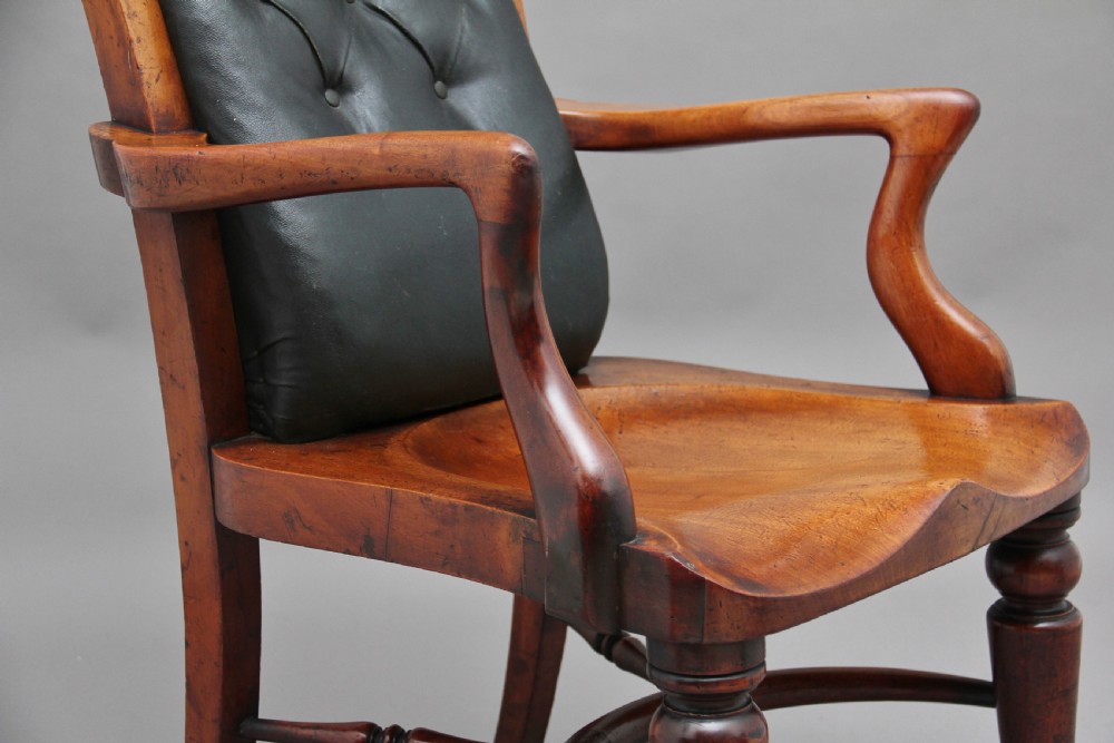 19th Century Heals of London library chair View VIII
