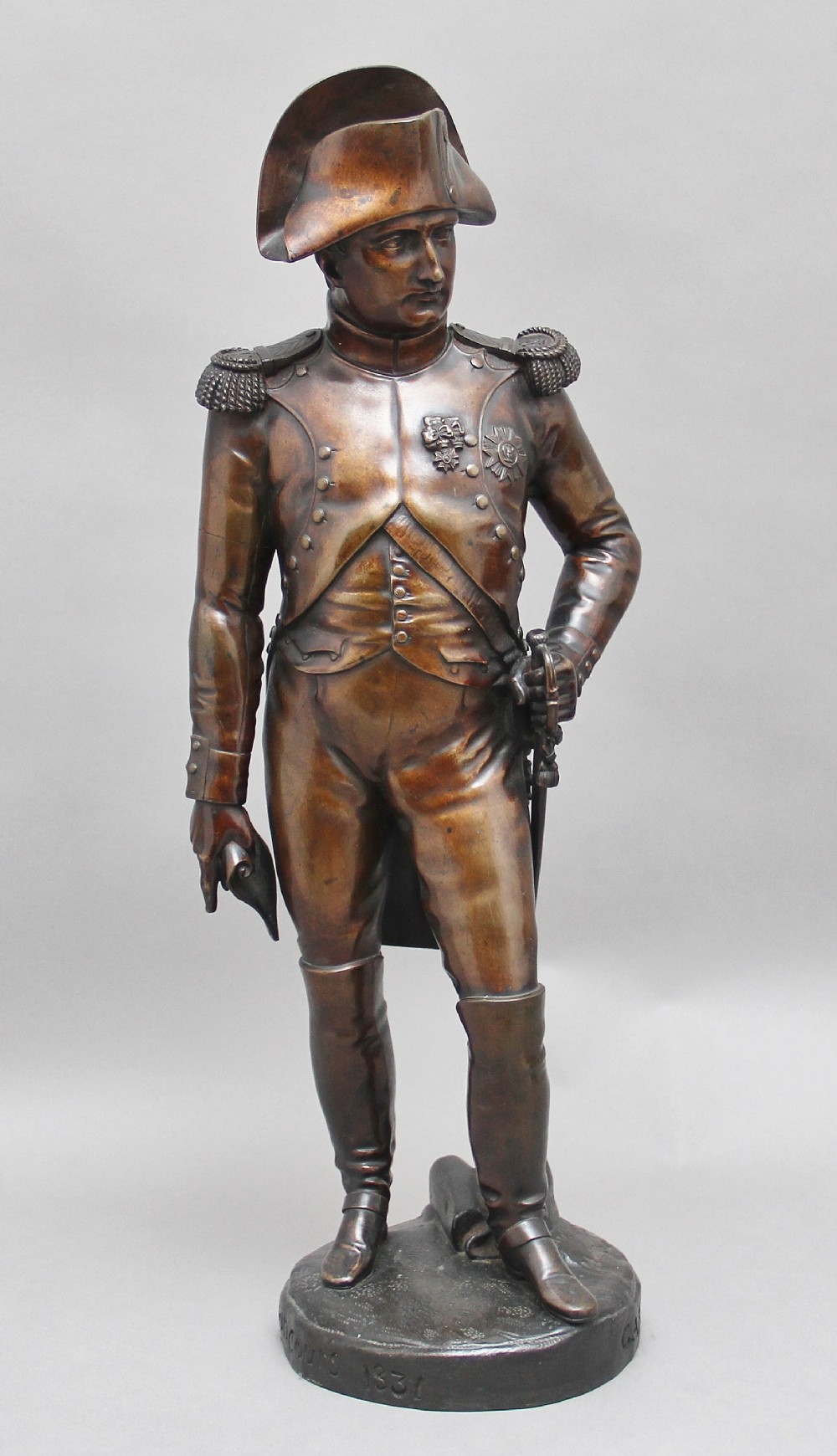 Early 19th Century bronze sculpture of Napoleon Bonaparte 