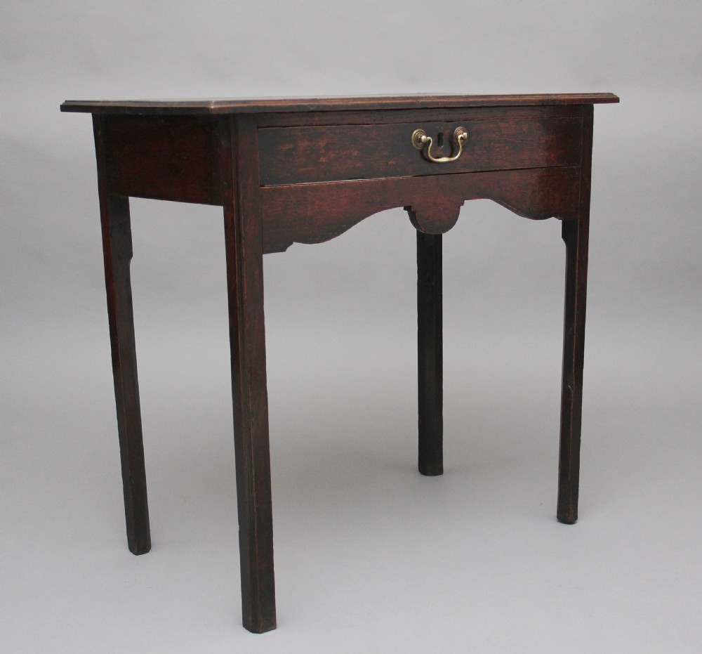 Early 19th Century oak side table