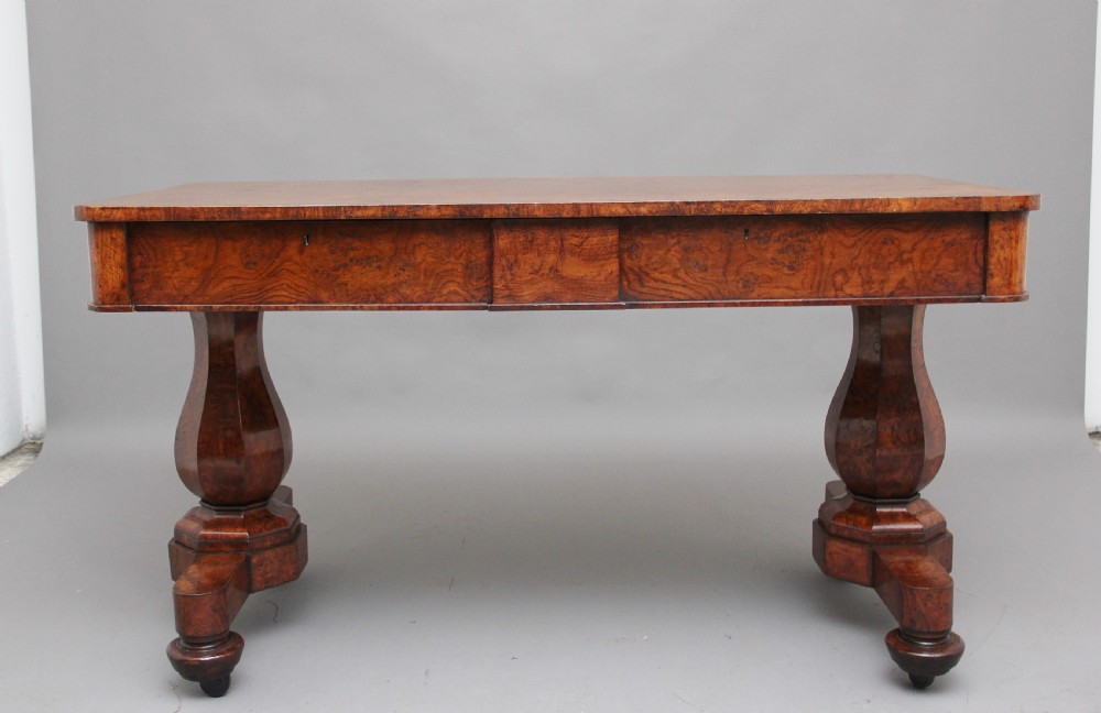 Early 19th Century pollard oak library table View III